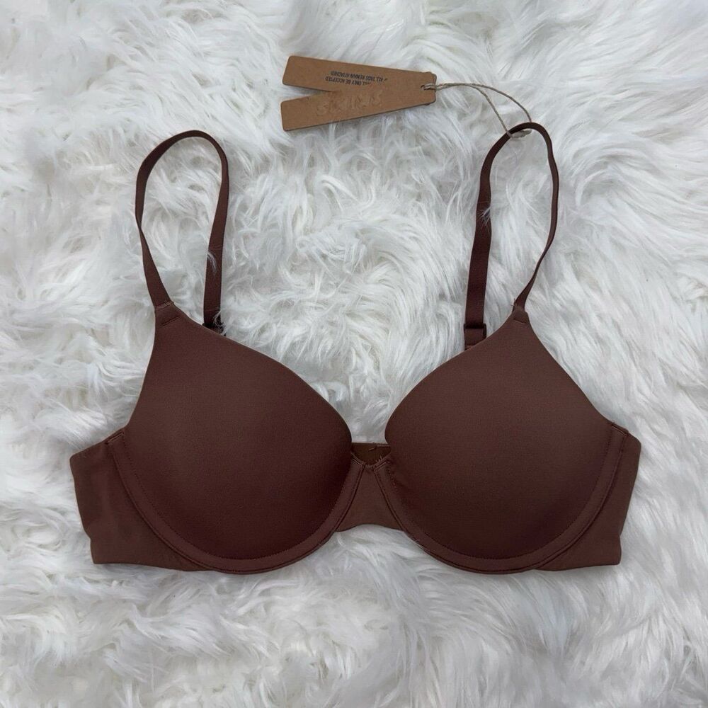 Skims Fits Everybody T-Shirt Demi Bra Jasper Size 34B